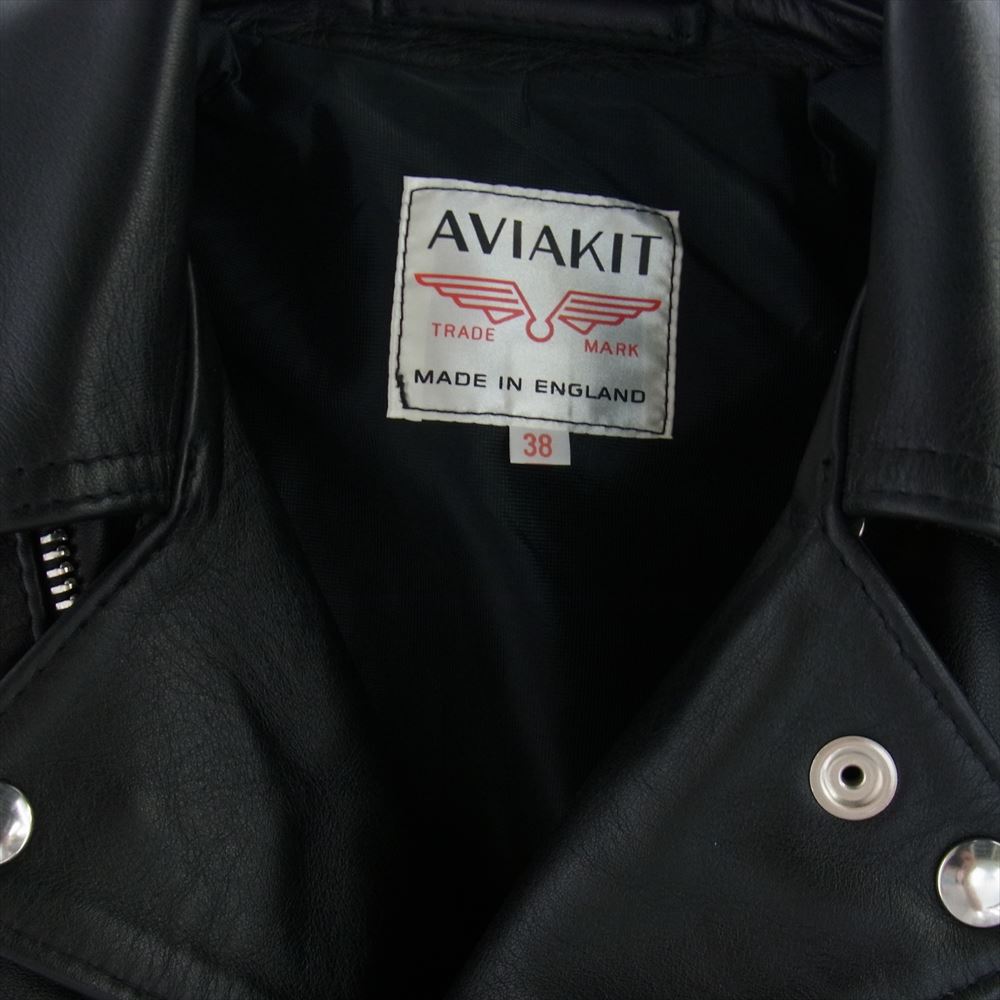Lewis Leathers ルイスレザー 441T CYCLONE サイクロン タイトフィット レザー ライダース ジャケット ブラック系 38【中古】