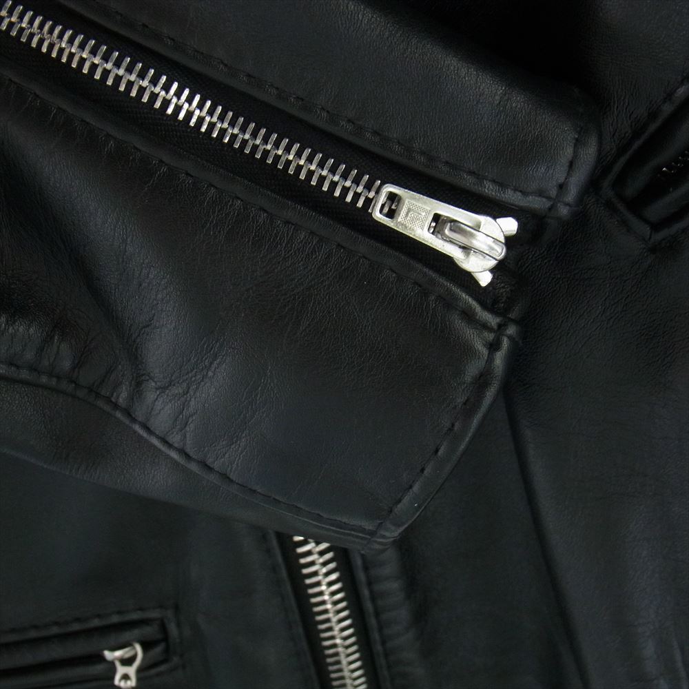 Lewis Leathers ルイスレザー 441T CYCLONE サイクロン タイトフィット レザー ライダース ジャケット ブラック系 38【中古】