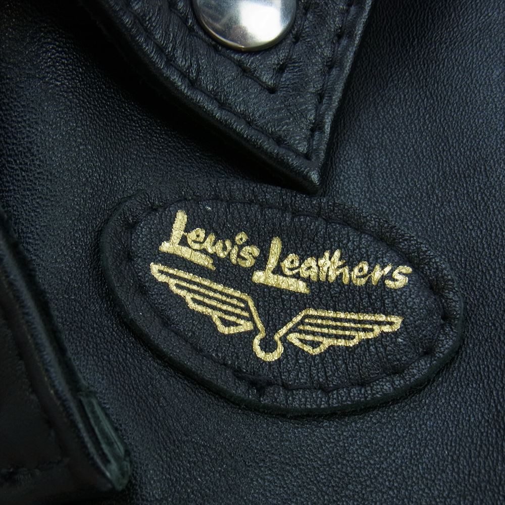 Lewis Leathers ルイスレザー 441T CYCLONE サイクロン タイトフィット レザー ライダース ジャケット ブラック系 38【中古】