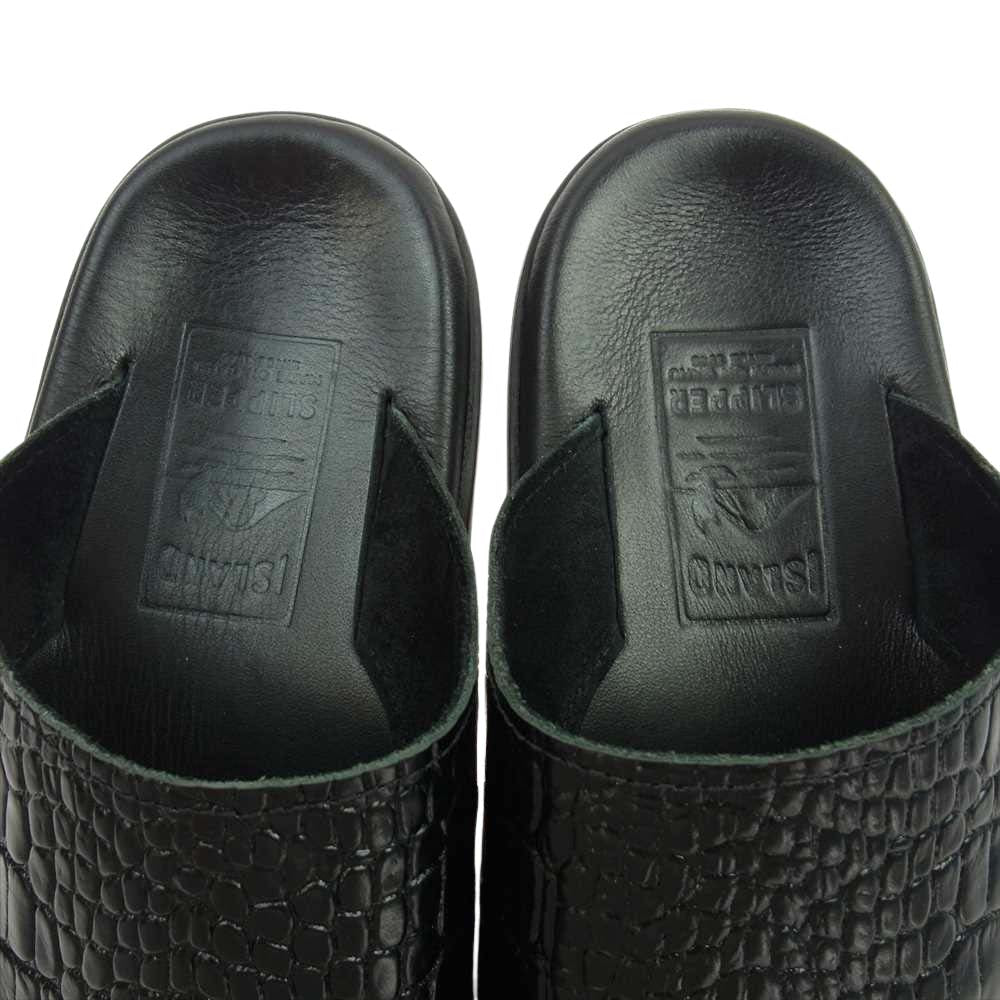 アイランドスリッパ BEAMS ビームス 別注 Croco Shower Sandal クロコ 型押し シャワー サンダル 10【中古】