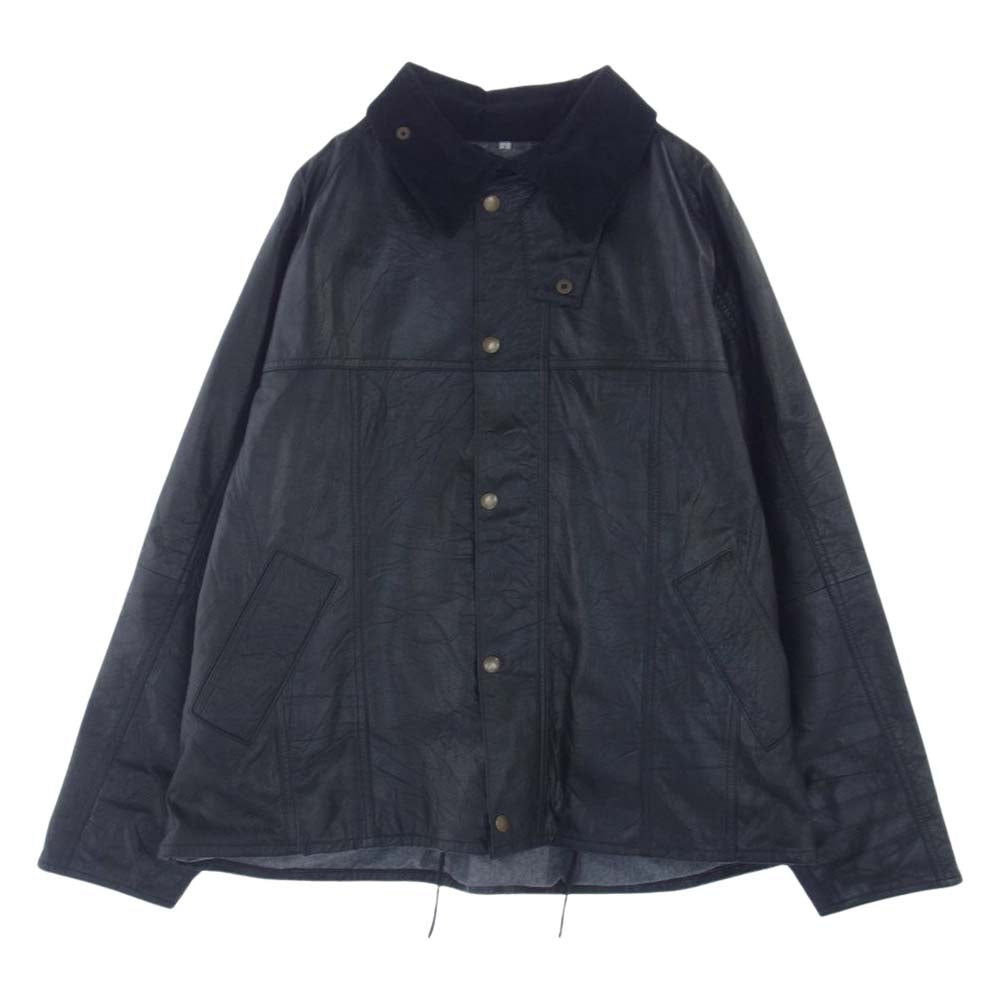 ユーズド REMAKE LEATHER DRIVERS JACKET リメイク ユーロレザー ドライバーズ レザー ジャケット ブラック系 2【中古】