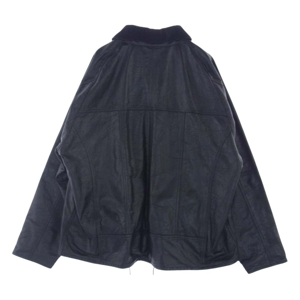 ユーズド REMAKE LEATHER DRIVERS JACKET リメイク ユーロレザー ドライバーズ レザー ジャケット ブラック系 2【中古】