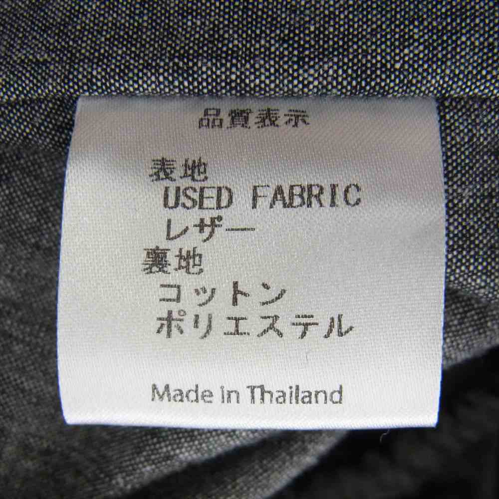 ユーズド REMAKE LEATHER DRIVERS JACKET リメイク ユーロレザー ドライバーズ レザー ジャケット ブラック系 2【中古】