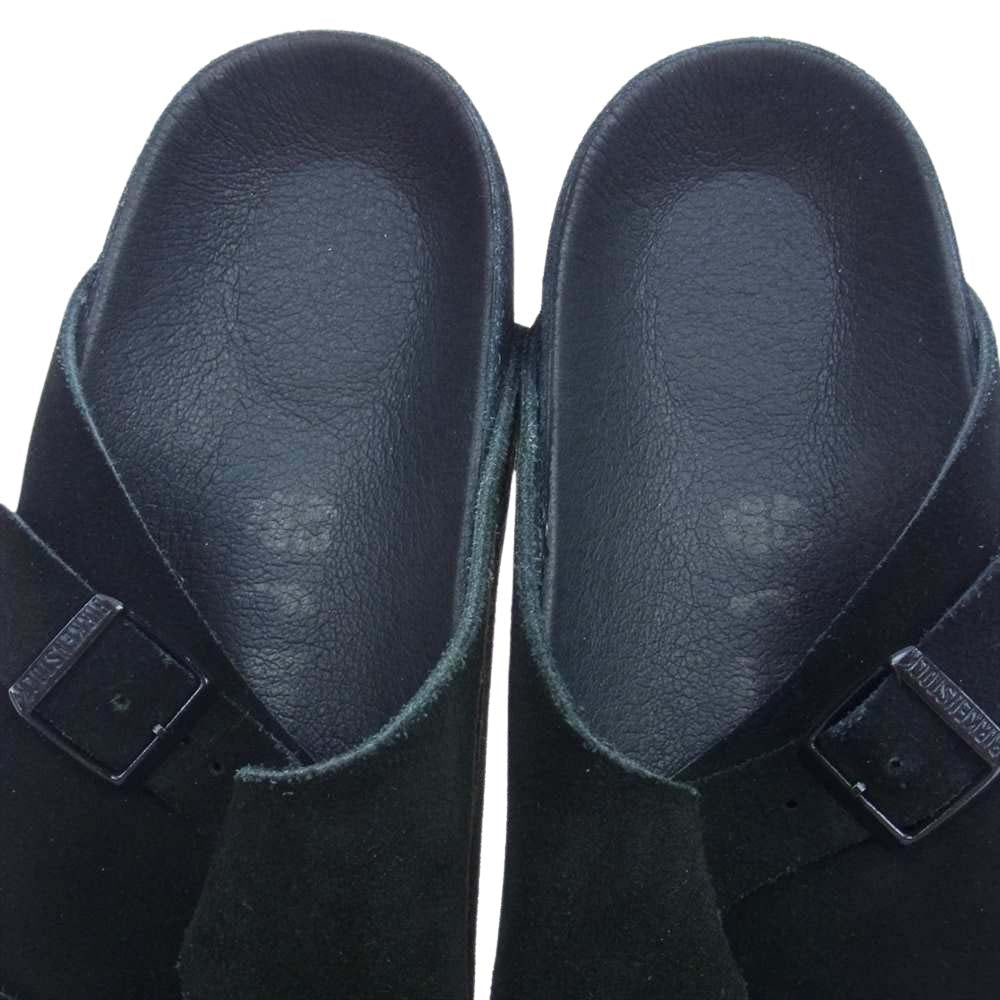 BIRKENSTOCK ビルケンシュトック BEAMS ビームス 別注 Suede Zurich スエード チューリッヒ サンダル ブラック系 43【美品】【中古】