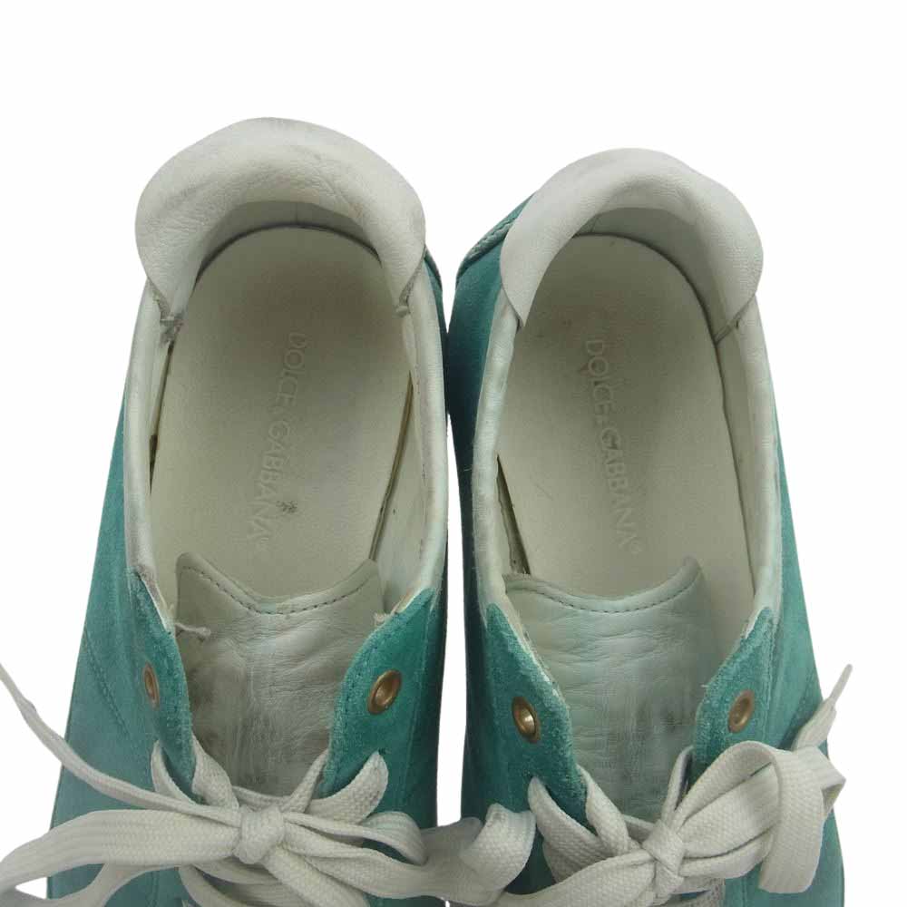 DOLCE&GABBANA ドルチェアンドガッバーナ CS0651 スエード ローカット スニーカー ライトブルー系 6.5【中古】