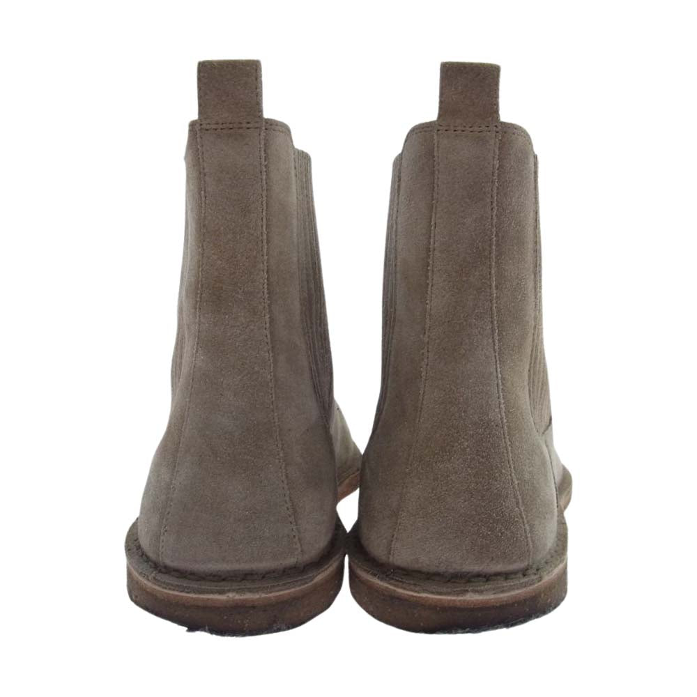SAINT LAURENT サンローラン WA533754 スエード クレープソール サイドゴアブーツ チェルシーブーツ ベージュ系 41【中古】