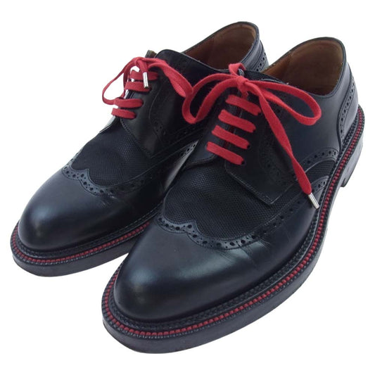 Dior ディオール 13EBM ウィングチップ ヴィブラムソール シューズ　 ブラック系 40【中古】
