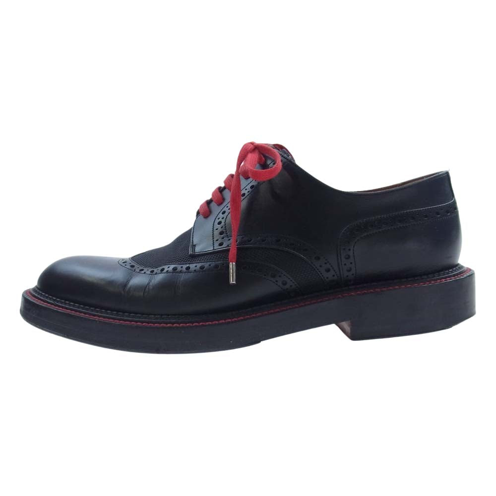 Dior ディオール 13EBM ウィングチップ ヴィブラムソール シューズ　 ブラック系 40【中古】