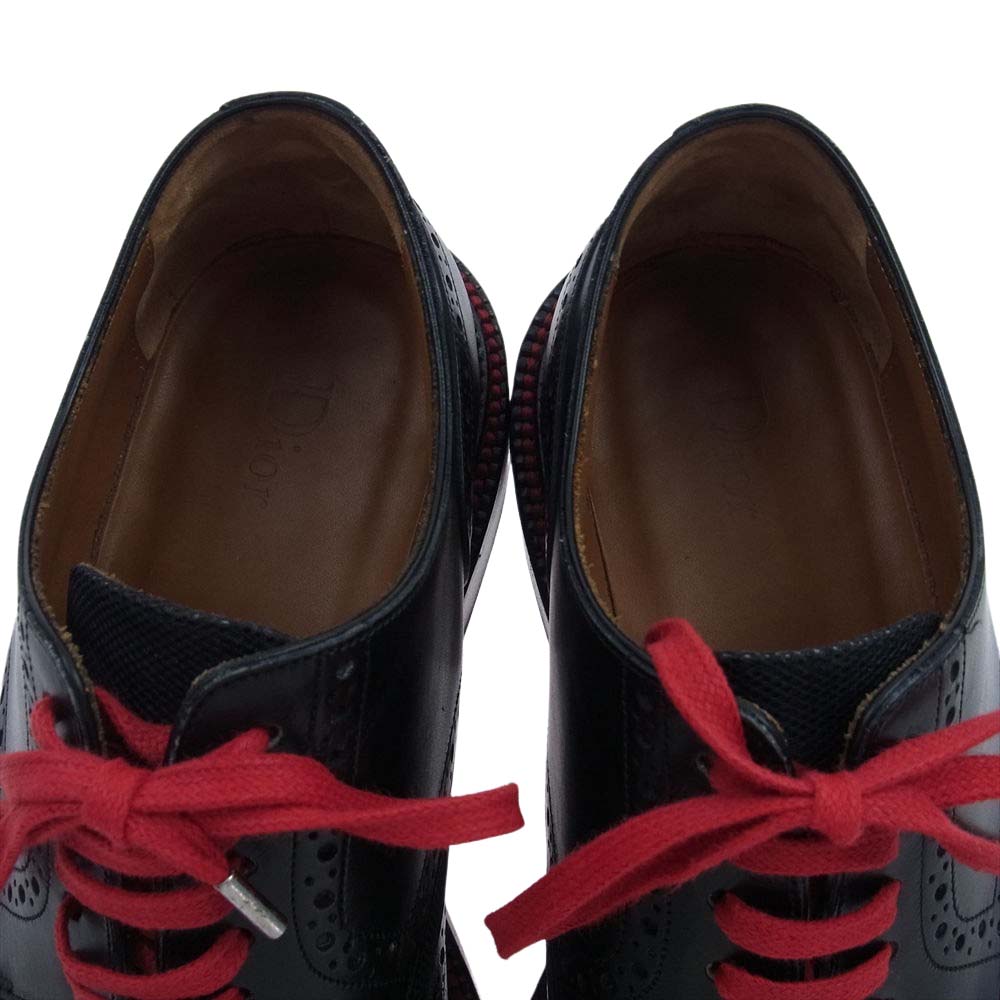 Dior ディオール 13EBM ウィングチップ ヴィブラムソール シューズ　 ブラック系 40【中古】