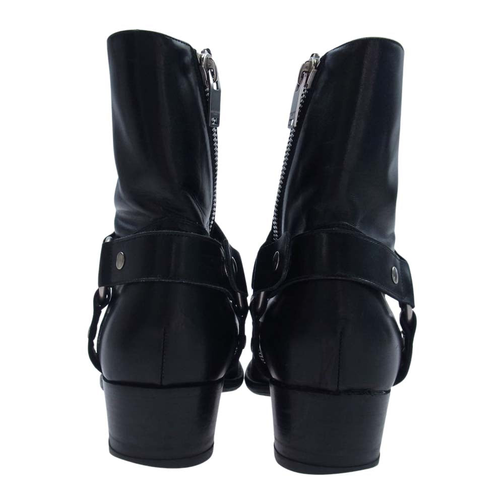SAINT LAURENT サンローラン DU330781 Ring Boots ハーネス リング ブーツ ブラック系 41【中古】
