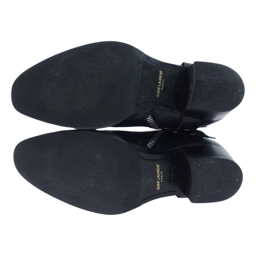 SAINT LAURENT サンローラン DU330781 Ring Boots ハーネス リング ブーツ ブラック系 41【中古】
