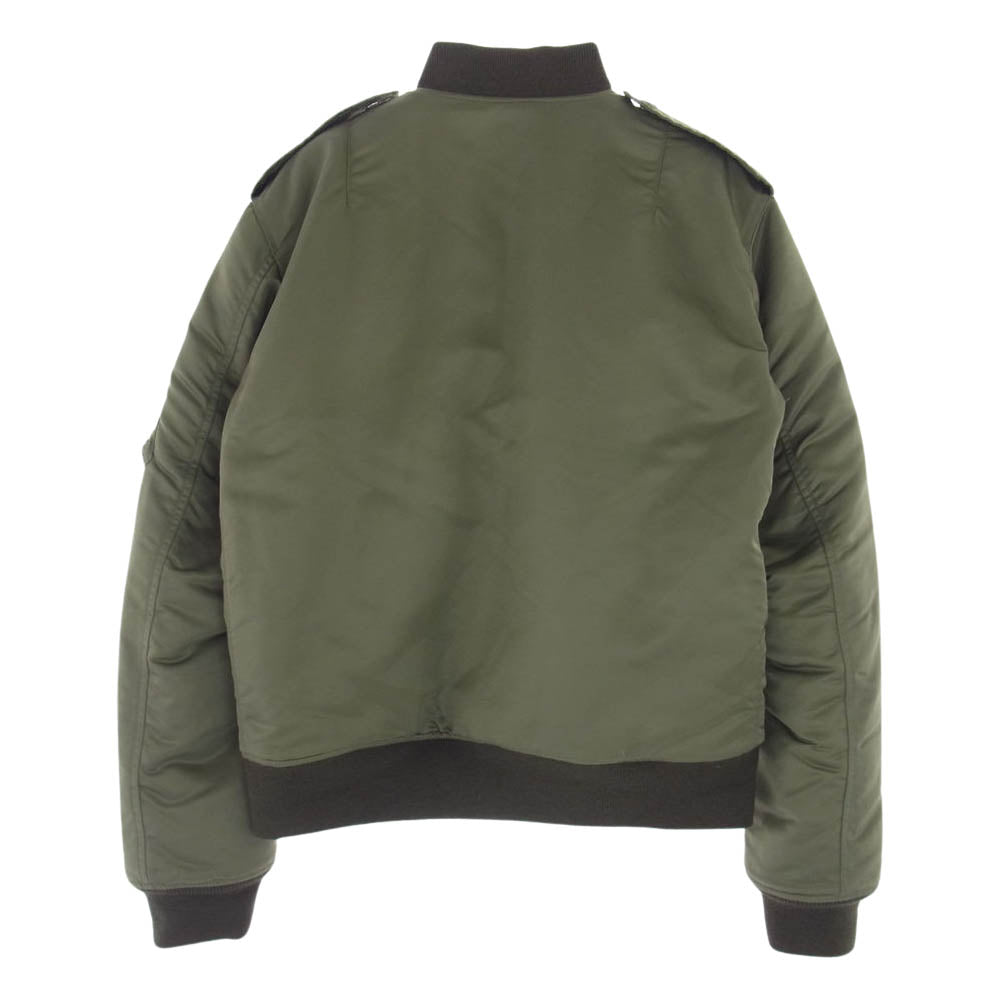 SAINT LAURENT サンローラン 397643 YYL53 クラシックボンバー MA-1 ジャケット ブルゾン カーキ系 46【中古】