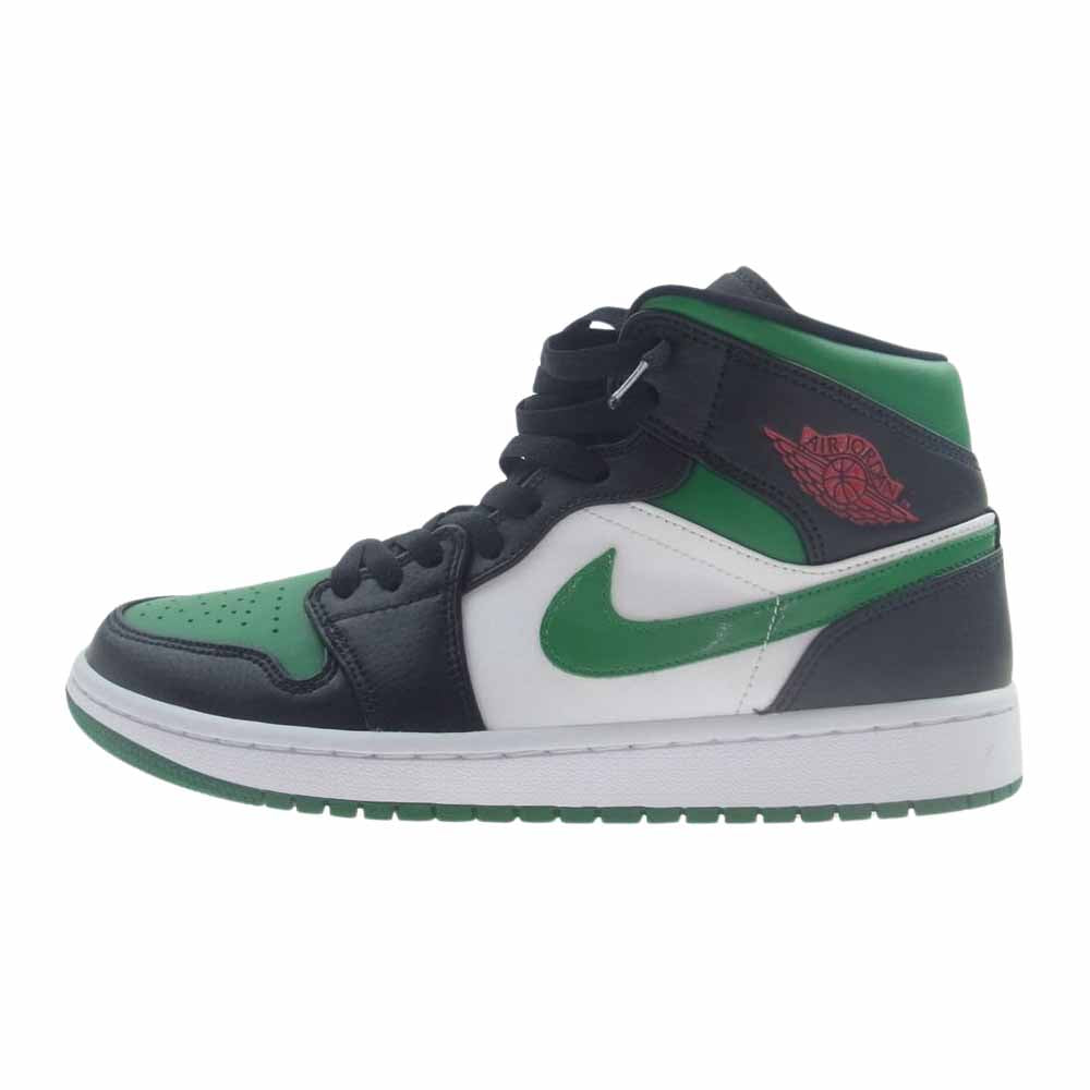 NIKE AIR JORDAN ナイキ ジョーダン 554724-067 1 MID 1ミッド PINE GREEN パイン グリーン ブラック系 グリーン系 26.5cm【極上美品】【中古】