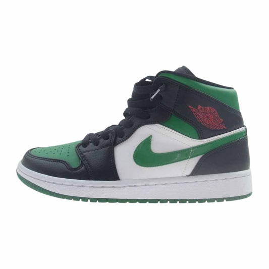 NIKE AIR JORDAN ナイキ ジョーダン 554724-067 1 MID 1ミッド PINE GREEN パイン グリーン ブラック系 グリーン系 26.5cm【極上美品】【中古】