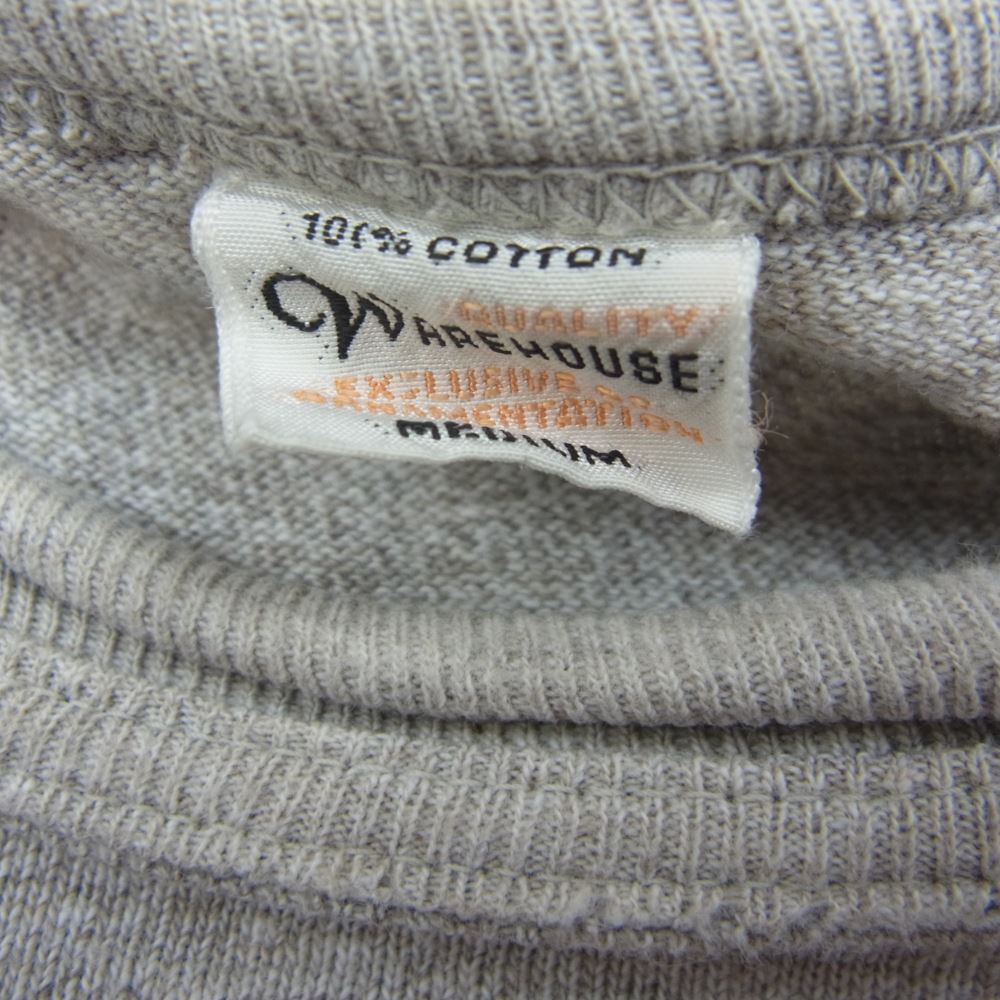 WAREHOUSE ウエアハウス 4601 A.A.A ロゴ 半袖 Tシャツ グレー系 M【中古】
