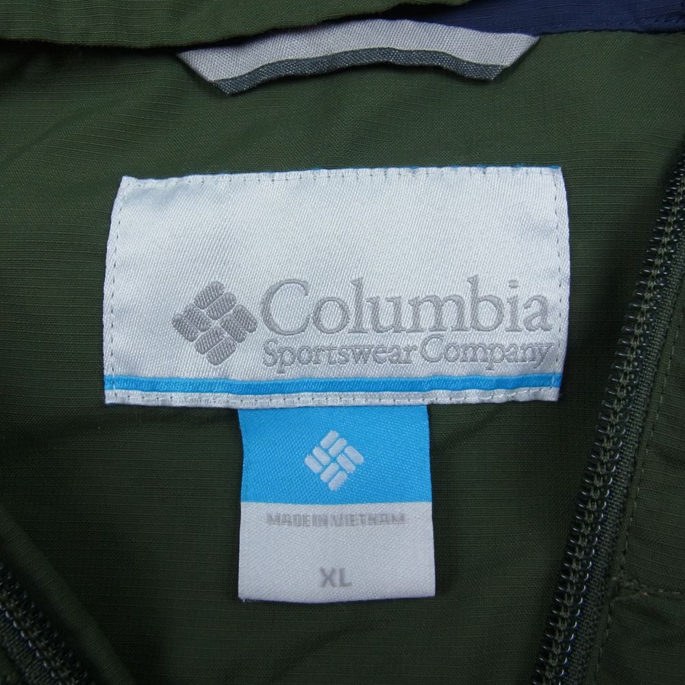 コロンビア 218 PM3412 FROCKS JACKET フロックスジャケット ナイロンパーカー ナイロンジャケット　 ベージュ系 カーキ系 XL【中古】