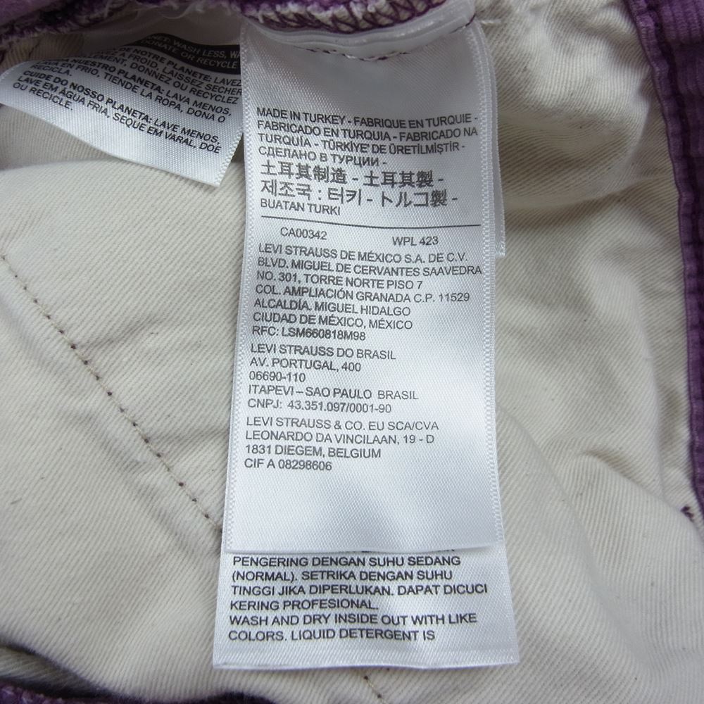 Levi's リーバイス PC9-18921-0001 VINTAGE CLOTHING 1970 519 CORDS コーデュロイ パンツ パープル系 36【中古】