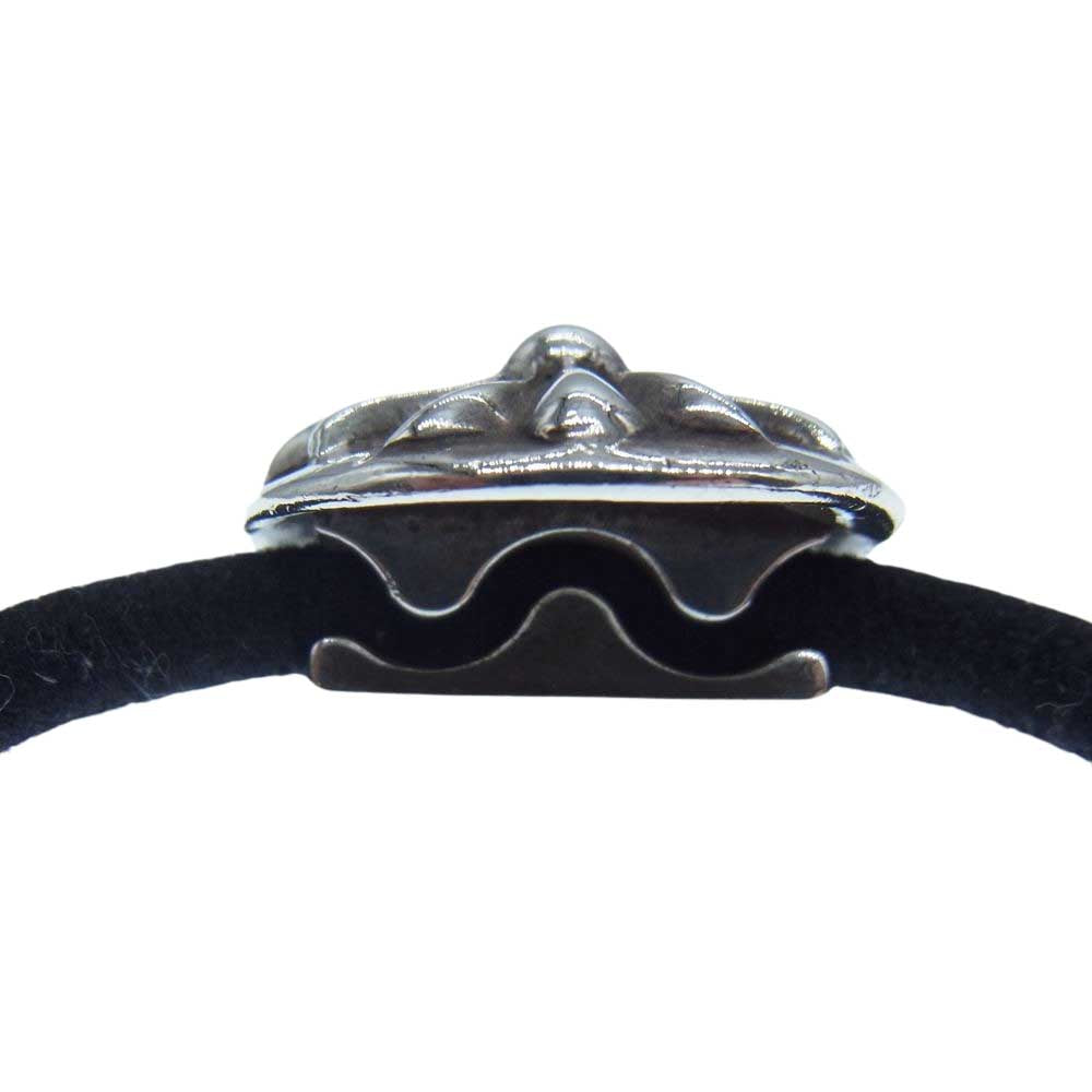 CHROME HEARTS クロムハーツ（原本有） HAIRBAND クロスボール コンチョボタン ヘアバンド ブレスレット シルバー系【中古】