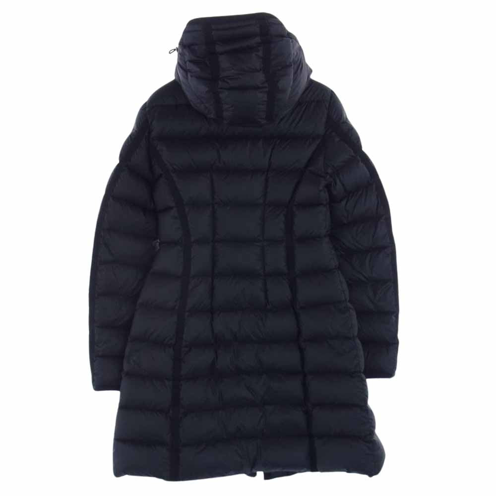 MONCLER モンクレール HERMINE エルミンヌ ロング ダウン ジャケット ブラック系 表記サイズ０【中古】