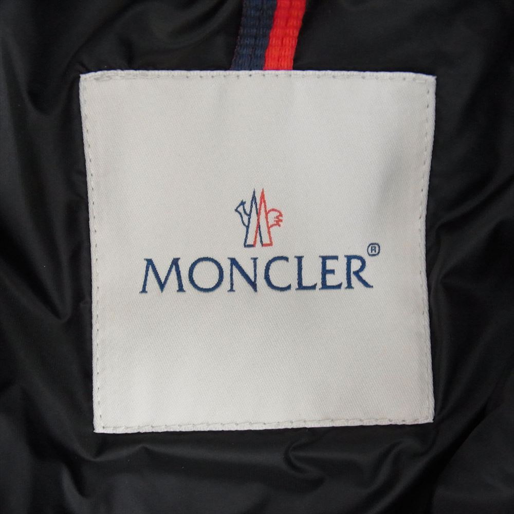 MONCLER モンクレール HERMINE エルミンヌ ロング ダウン ジャケット ブラック系 表記サイズ０【中古】