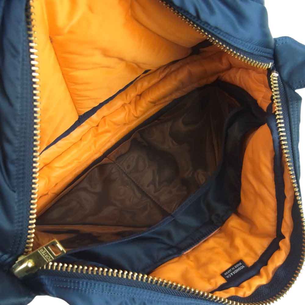 PORTER タンカー ショルダー付き ボストンバッグ　濃紺×オレンジ PORTER タンカー ショルダー付き ボストンバッグ 濃紺×オレンジ PORTER