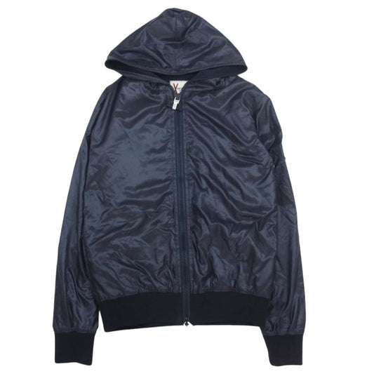MONCLER モンクレール 101-391-83326-00 GAMME BLEU ガムブルー ロゴワッペン フルジップ ナイロンジャケット ブルゾン ネイビー系 00【中古】
