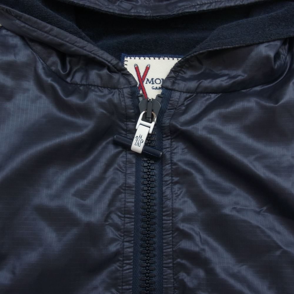 MONCLER モンクレール 101-391-83326-00 GAMME BLEU ガムブルー ロゴワッペン フルジップ ナイロンジャケット ブルゾン ネイビー系 00【中古】