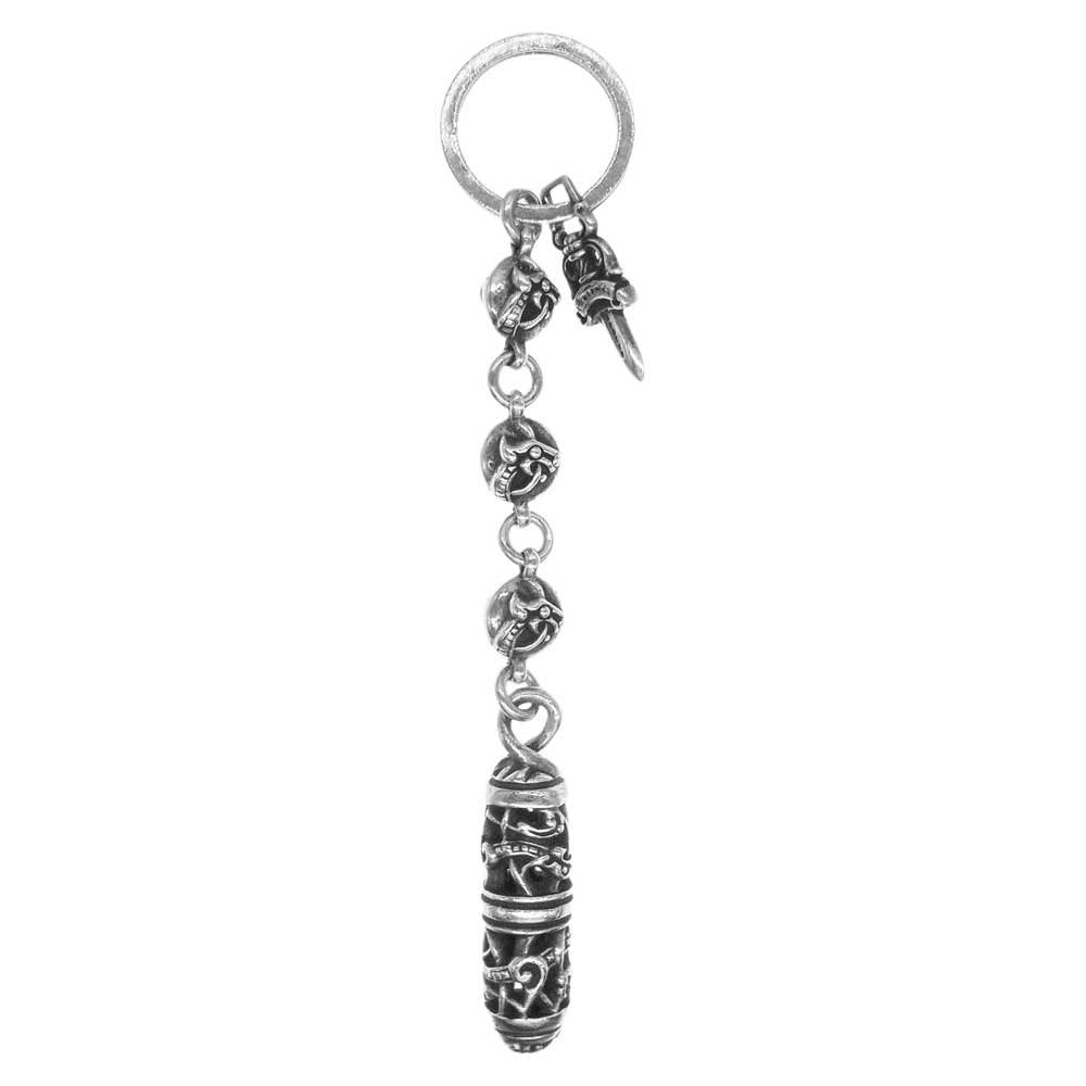 CHROME HEARTS クロムハーツ（原本無） CELTIC ROLLER BALL KEY RING ケルティック ローラー キーリング キーチェーン シルバー系【中古】