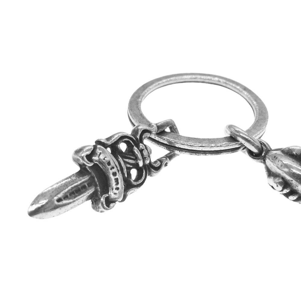CHROME HEARTS クロムハーツ（原本無） CELTIC ROLLER BALL KEY RING ケルティック ローラー キーリング キーチェーン シルバー系【中古】