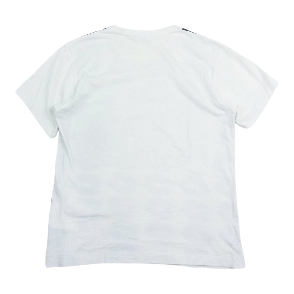 COMME des GARCONS コムデギャルソン OF-T001 本ライン AD2020 森山大道 唇プリント キャット 半袖 Tシャツ ホワイト系 S【中古】