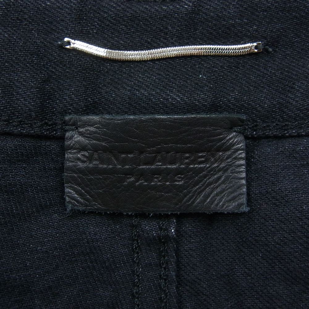 SAINT LAURENT サンローラン 597052 YF899 イタリア製 D18 ブラック デニム ジーンズ ブラック系 27【中古】