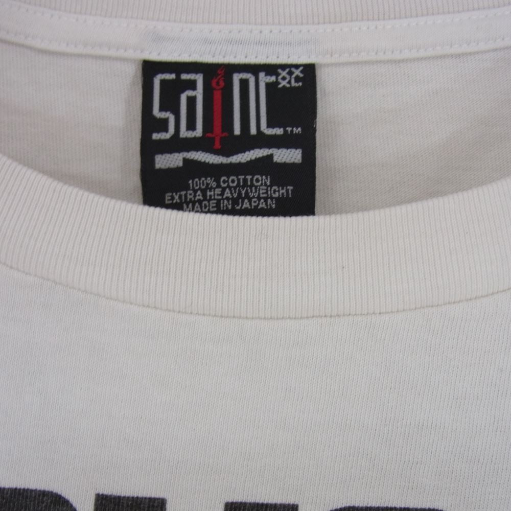 SAINT MICHAEL セントマイケル 23AW SM-A23-0000-C18 河村康輔 COMPLICATED PRINT Tee フロント プリント 半袖 Tシャツ オフホワイト系 XXXL【美品】【中古】