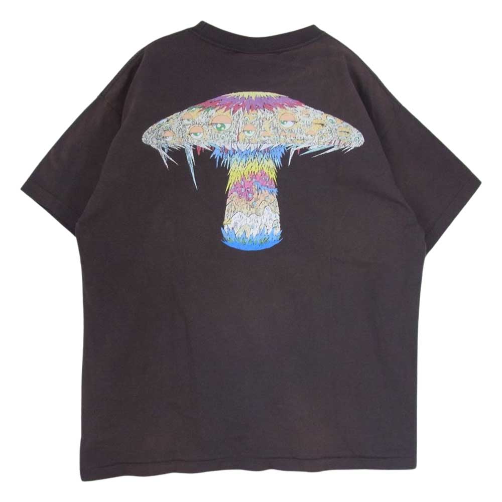 SAINT MICHAEL セントマイケル 21AW SM-A21-0000-072 Kaikai Kiki TM Mush Tee カイカイキキ 村上隆 マッシュ 半袖 Tシャツ チャコール系 L【極上美品】【中古】