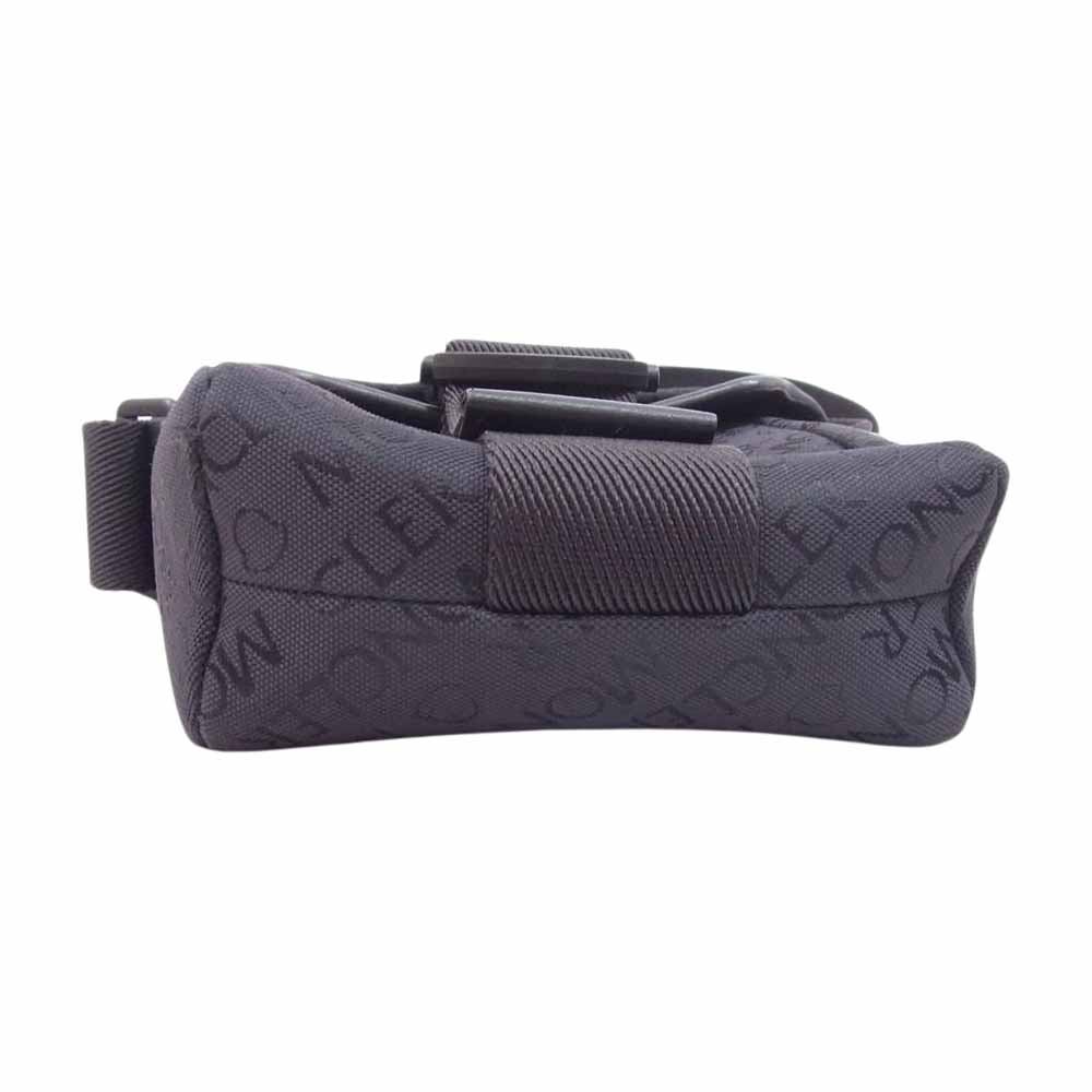 MONCLER モンクレール H209A6B00002 M2424 スプレッド クロスボディロゴ入り キャンバス フラップ ショルダーバッグ ブラック系【中古】