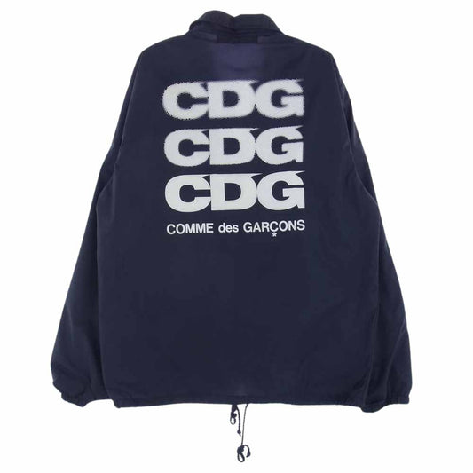 COMME des GARCONS コムデギャルソン IH-J002 GOOD DESIGN SHOP グッド デザイン ショップ CDG ナイロンジャケット ブルゾン ネイビー系 S【中古】
