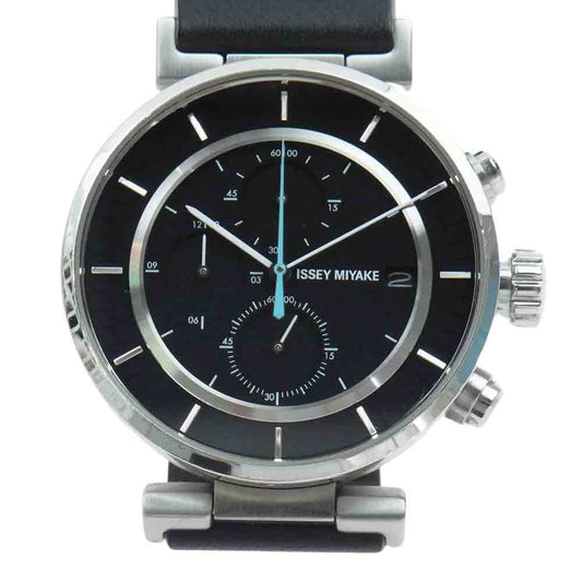 ISSEY MIYAKE イッセイミヤケ VK67-0010 クロノグラフ 腕時計 ウォッチ ブラック系【中古】