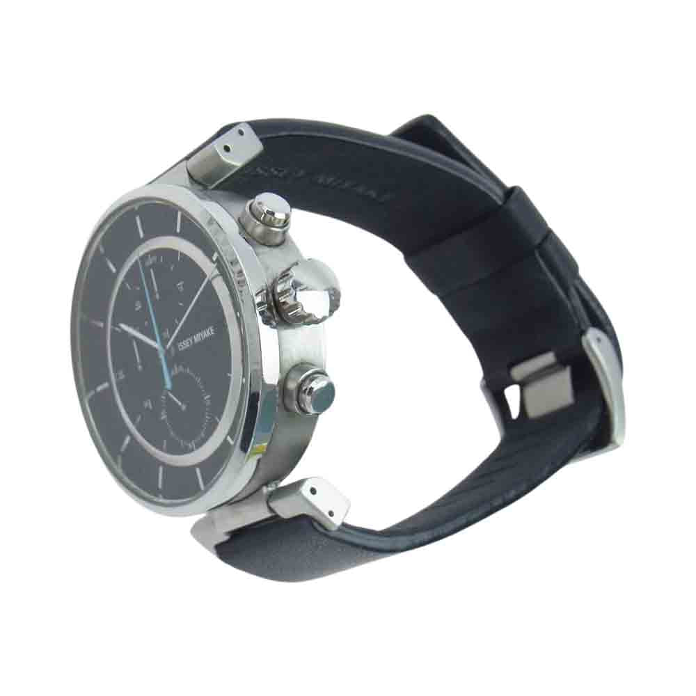 ISSEY MIYAKE イッセイミヤケ VK67-0010 クロノグラフ 腕時計 ウォッチ ブラック系【中古】