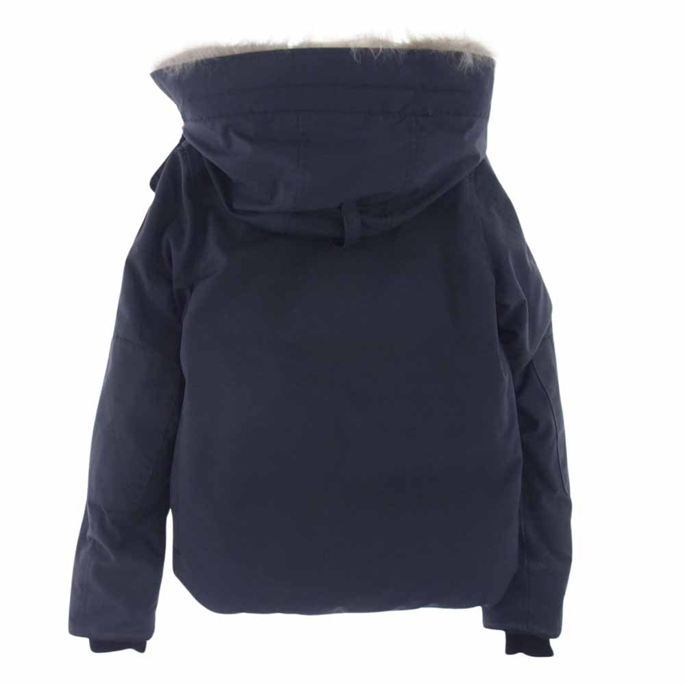 CANADA GOOSE カナダグース 2301JM サザビータグ RUSSELL PARKA ラッセル パーカ ロゴワッペン フーディー ダウン ジャケット ダークネイビー系 S【中古】
