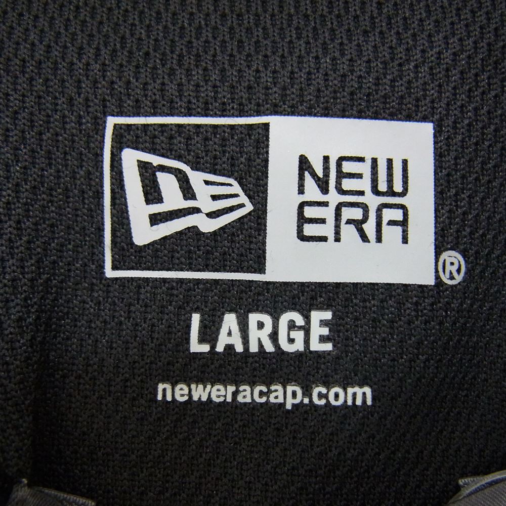 Yohji Yamamoto ヨウジヤマモト HZ-T94-281 × NEW ERA ニューエラ OVERSIZED PERFORMANCE TEE オーバーサイズド パフォーマンス ロゴ プリント Tシャツ ブラック ブラック系 4【美品】【中古】