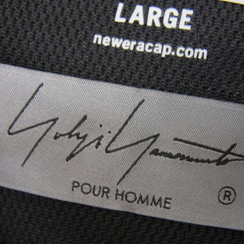 Yohji Yamamoto ヨウジヤマモト HZ-T94-281 × NEW ERA ニューエラ OVERSIZED PERFORMANCE TEE オーバーサイズド パフォーマンス ロゴ プリント Tシャツ ブラック ブラック系 4【美品】【中古】