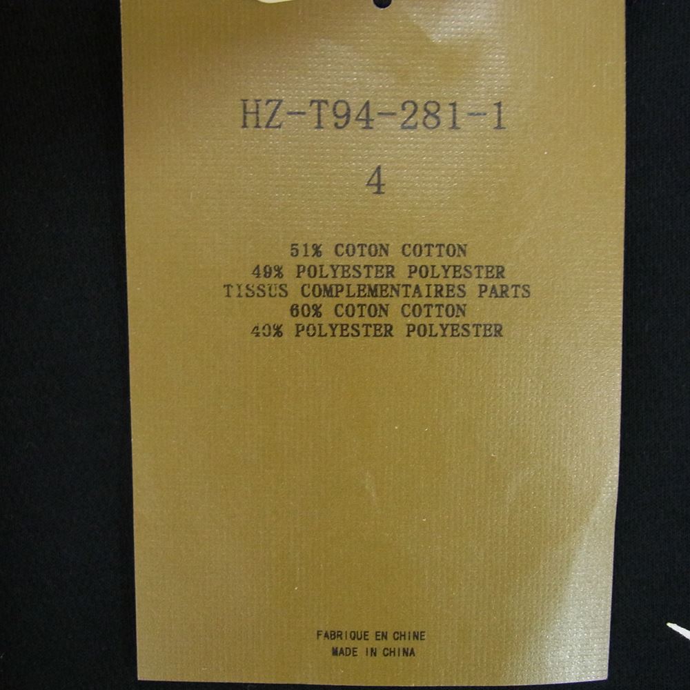 Yohji Yamamoto ヨウジヤマモト HZ-T94-281 × NEW ERA ニューエラ OVERSIZED PERFORMANCE TEE オーバーサイズド パフォーマンス ロゴ プリント Tシャツ ブラック ブラック系 4【美品】【中古】