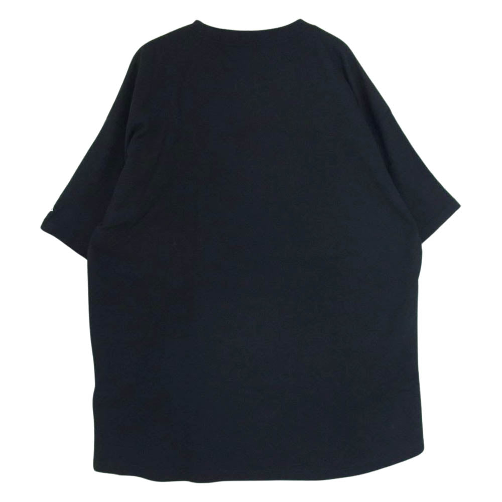 Yohji Yamamoto ヨウジヤマモト HZ-T93-280-1 × NEW ERA ニューエラ OVERSIZED PERFORMANCE TEE オーバーサイズド パフォーマンス ロゴパッチ Tシャツ ブラック ブラック系 4【美品】【中古】
