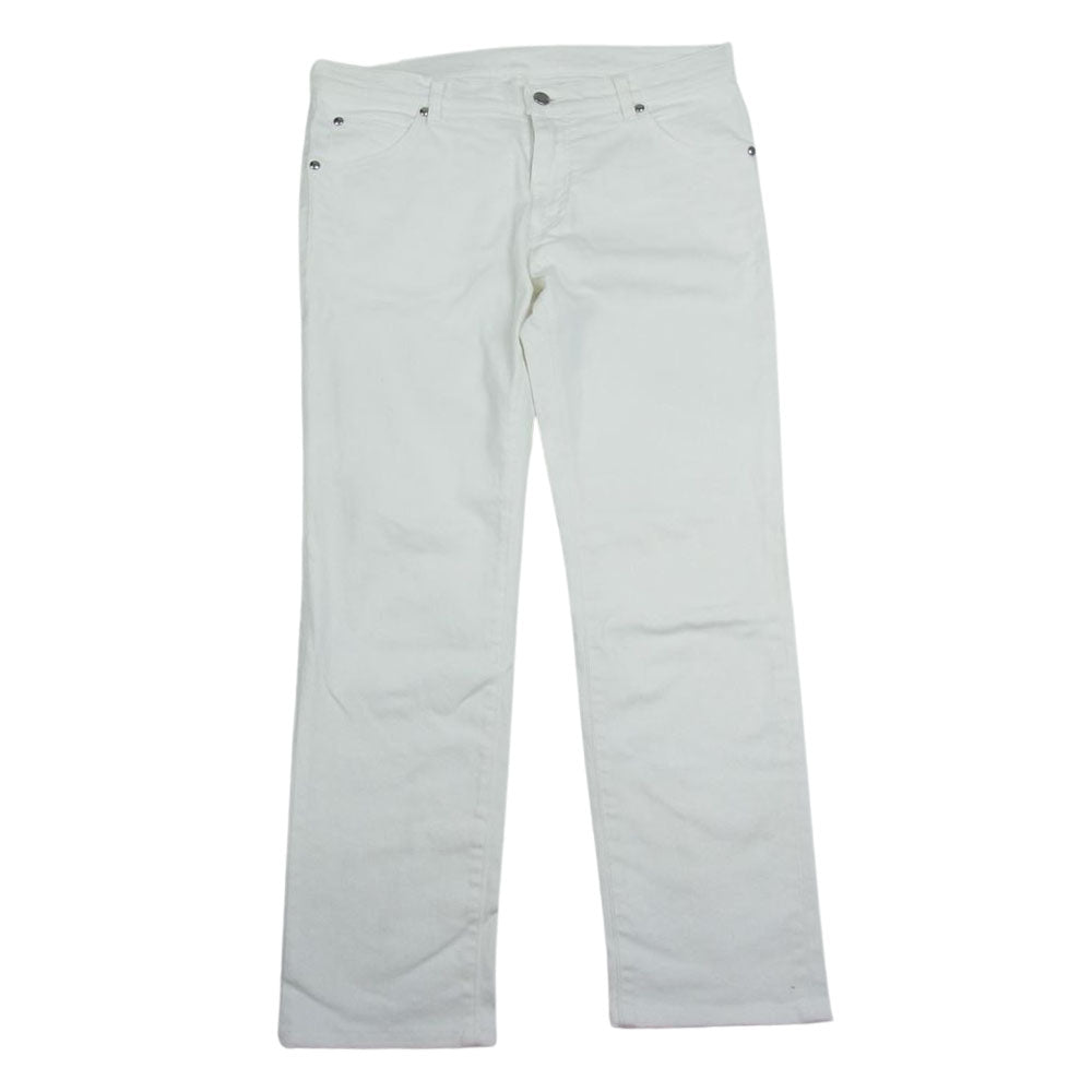 1piu1uguale3 ウノピュウノウグァーレトレ MRP078　 9TAPERED ストレッチ テーパード デニム パンツ ホワイト系 6【中古】