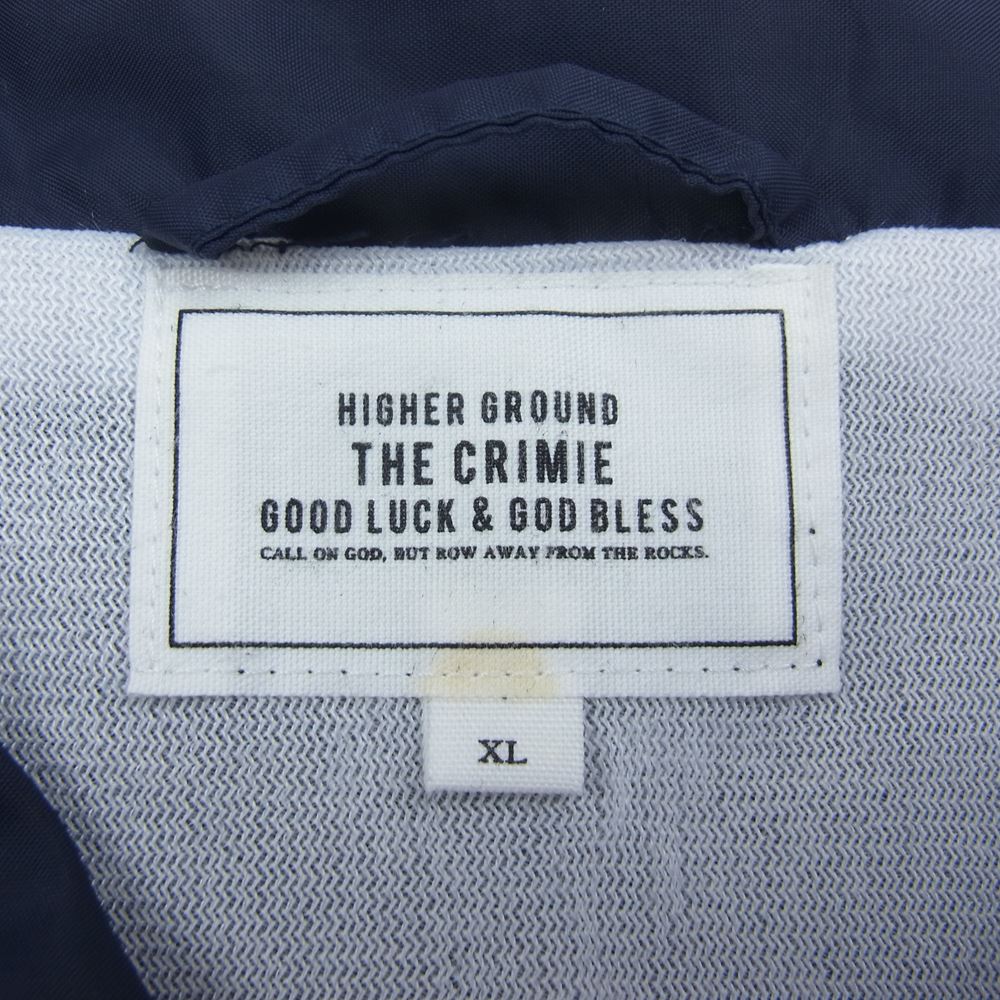 CRIMIE クライミー ナイロン コーチジャケット ネイビー系 XL【中古】