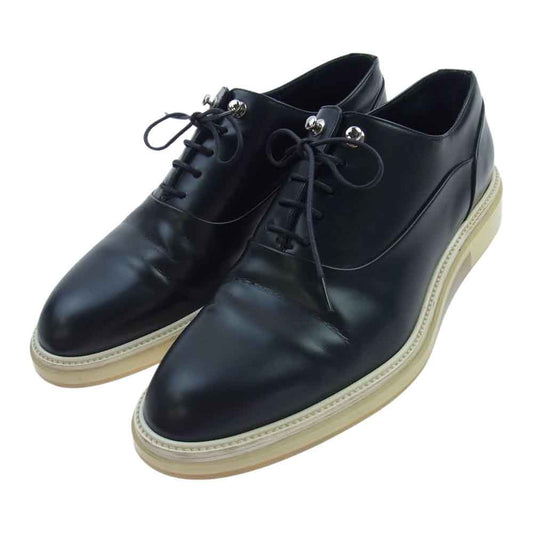Dior ディオール 13HBM レースアップ ラバーソール クリアソール レザー シューズ  ブラック系 40【中古】