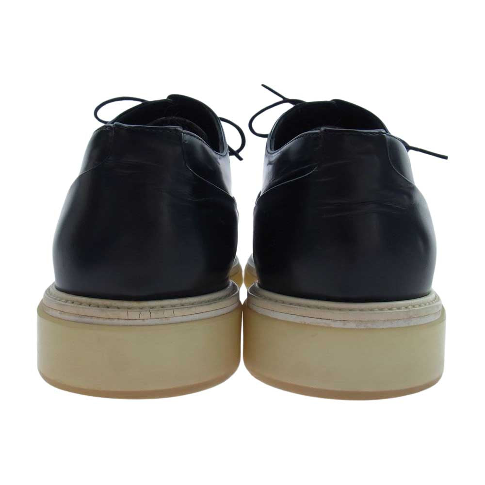 Dior ディオール 13HBM レースアップ ラバーソール クリアソール レザー シューズ  ブラック系 40【中古】