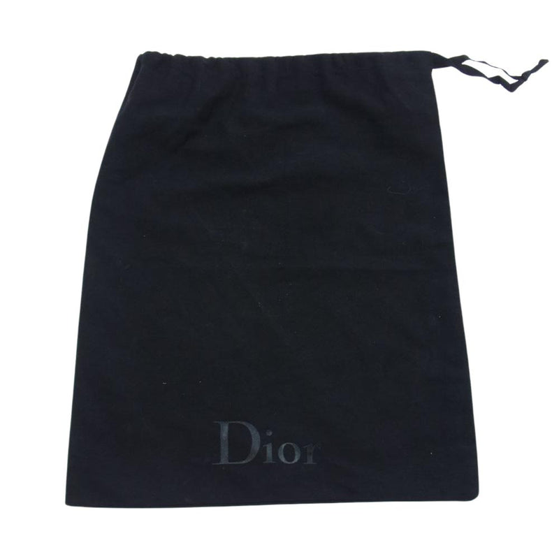 Dior ディオール 13HBM レースアップ ラバーソール クリアソール レザー シューズ  ブラック系 40【中古】