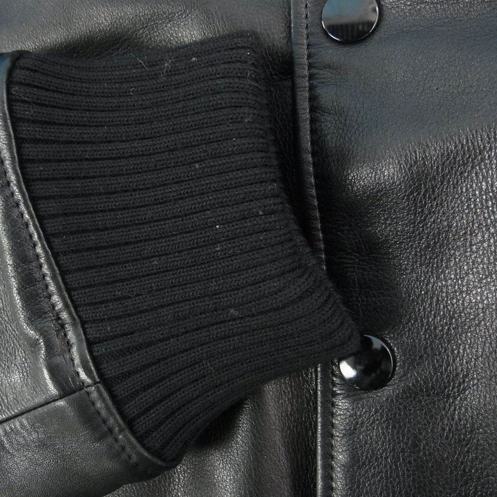 TENDERLOIN テンダーロイン THJ-110120 × HideandSeek ハイドアンドシーク LEATHER JKT ボルネオスカル オールレザー ジャケット スタジャン ブラック系 L【中古】