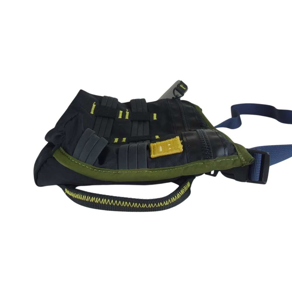ACNE STUDIOS アクネストゥディオズ FA-UX-BAGS000004 ラバーストラップ ナイロン サコッシュ ショルダーバッグ ブラック系【中古】