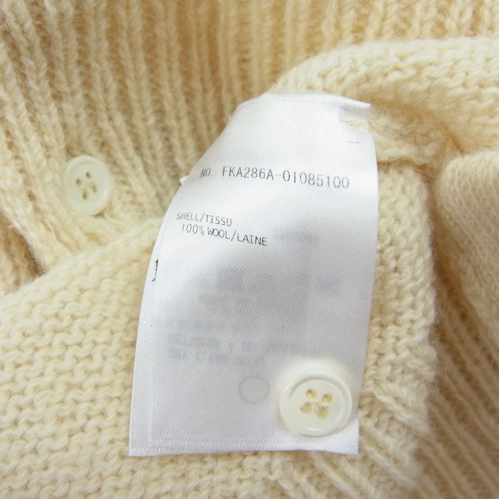 THOM BROWNE トムブラウン FKA286A-01085100 White Shetland Wool Jersey Classic Crewneck ホワイト シェトランド ウール ジャージー クラシック クルーネック ニット セーター ホワイト系 38【中古】